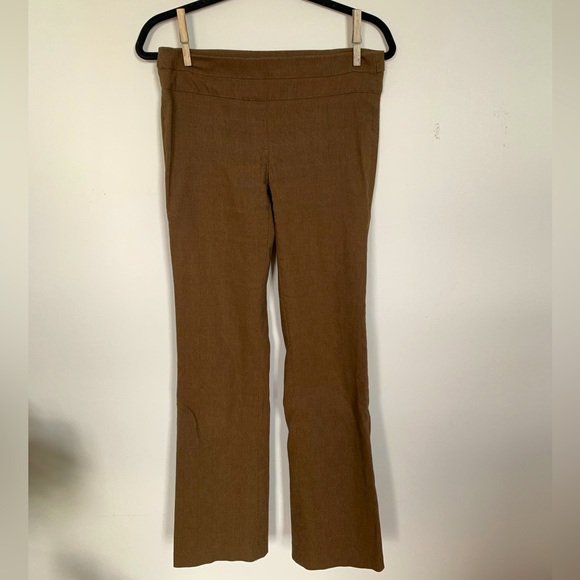 Brown Plaid Fit and Flare Pants - Picture 1 of 4